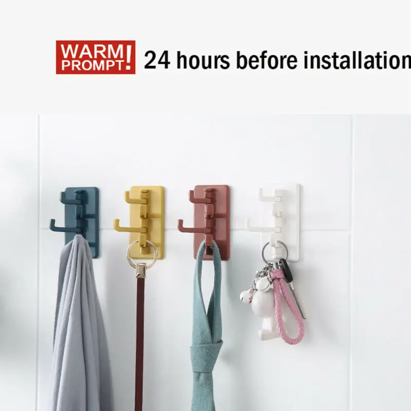Креативный бытовой 4 настенный крючок над детской одеждой удобный держатель для