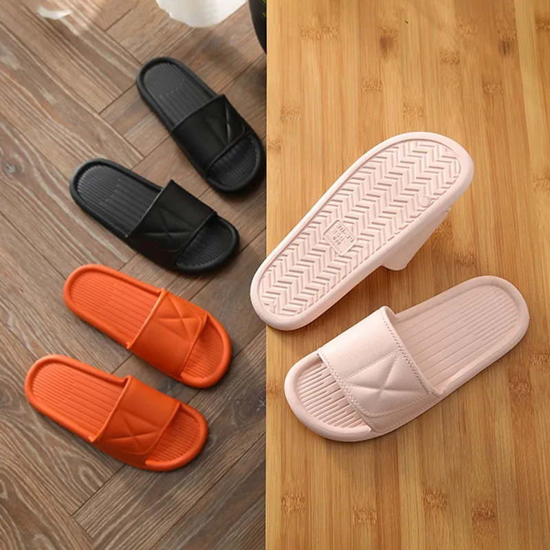 

New Unisex Slippers Women Men Shoes Summer Bathroom Slipper Couple Indoor Sandals Fashion Home Slippers Non-slip Floor Flip Flop