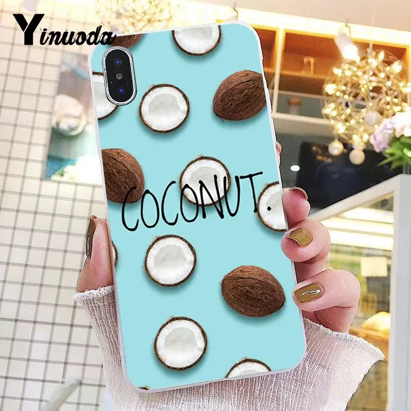 Yinuoda летний крутой кокосовый Новый чехол для телефона Fundas iPhone 8 7 6 6S X XS MAX 5 5S SE XR 11 Pro