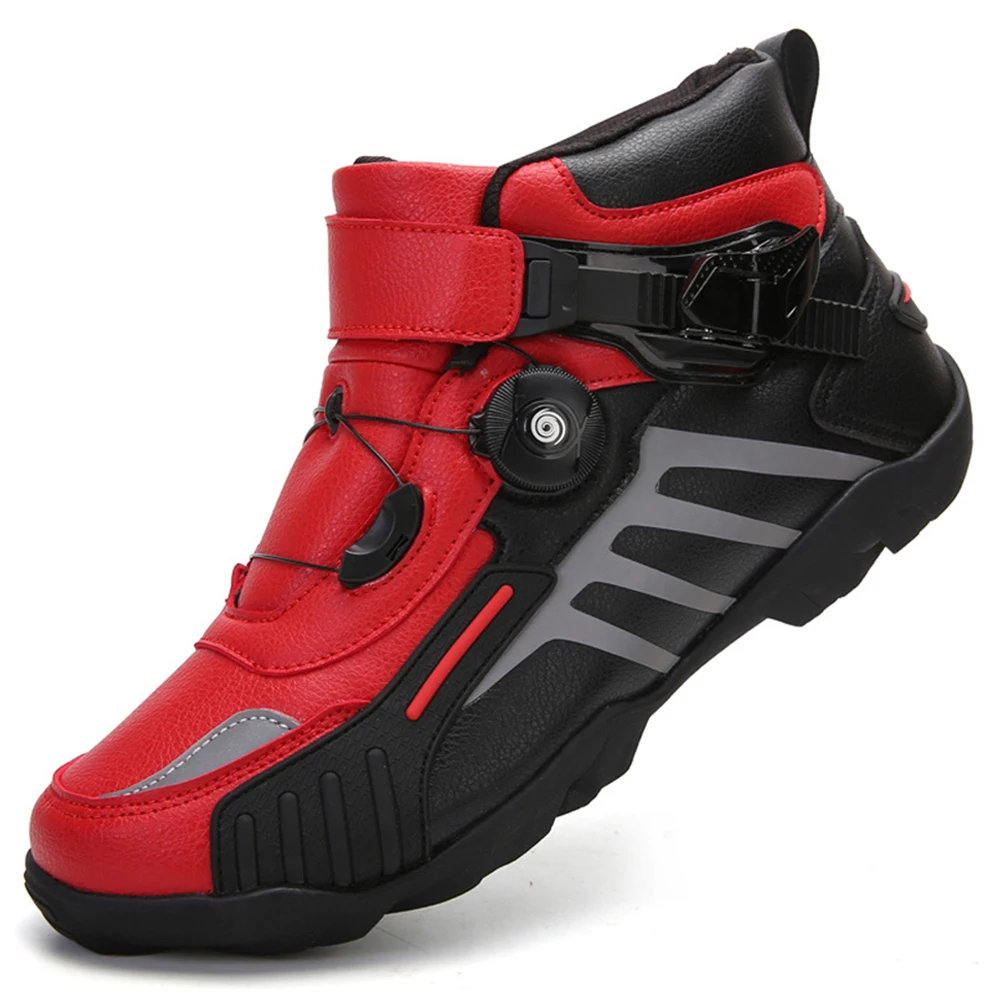 Ботинки байкерские для езды на мотоцикле воздухопроницаемые красные |