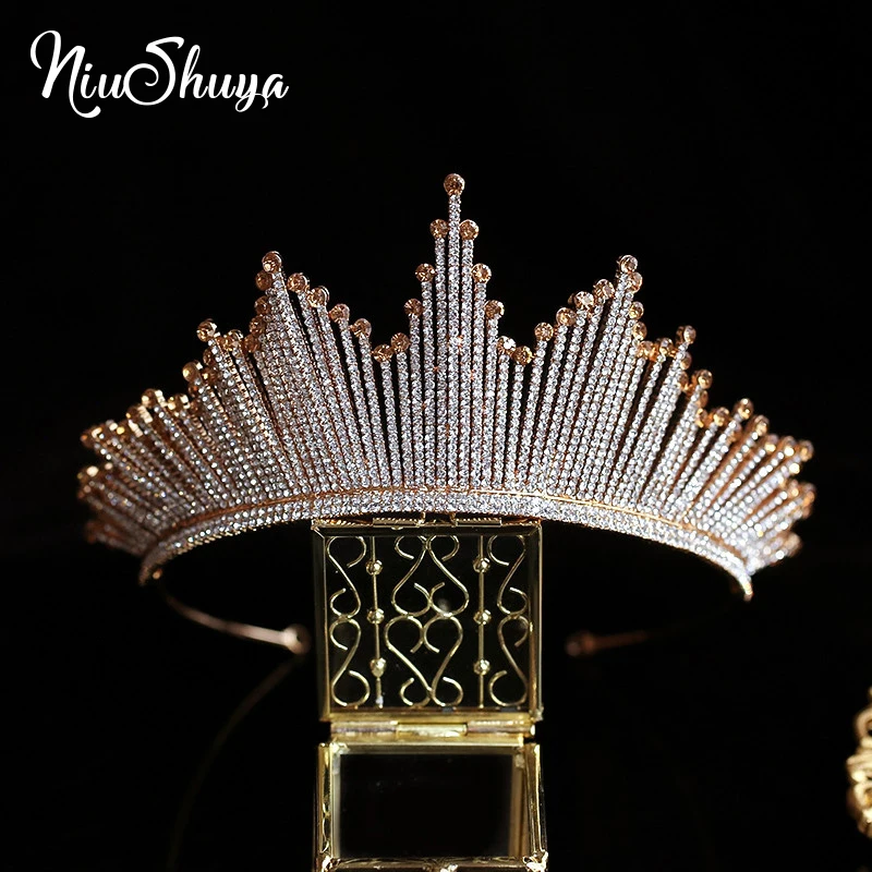 Женская диадема с кристаллами свадебная для невесты | Украшения и аксессуары