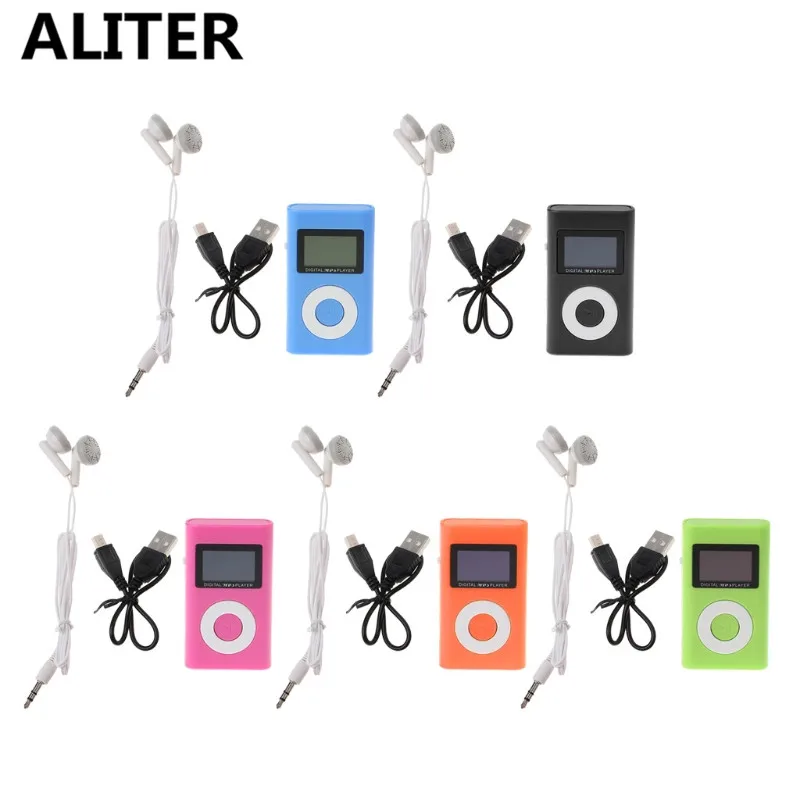 Мини Цифровой музыкальный MP3 плеер с ЖК экраном спортивный дорожный товар