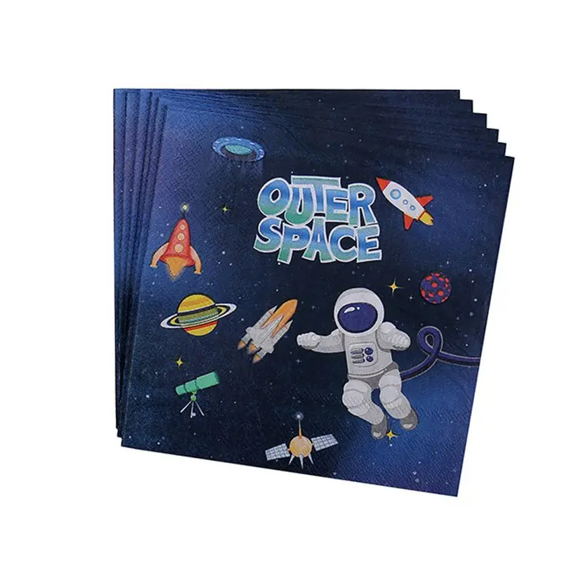 Космос астронавт вечерние поставки одноразовая посуда бумажные стаканчики и