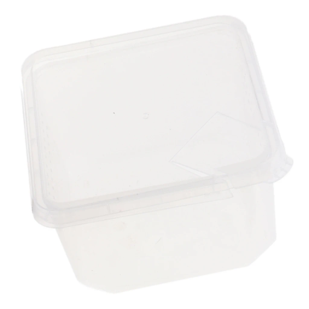 

Пластик насекомых паук среды обитания контейнер для кормления Чехол Контейнер-цистерна 12x12x7cm