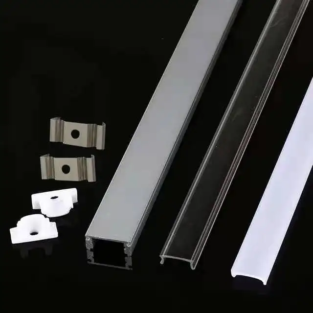 

Алюминиевый профиль U-Style для светодиодной ленты 0,5, 5050, 12 мм, плоский корпус светодиодный алюминиевого сплава + крышка из поликарбоната для а...
