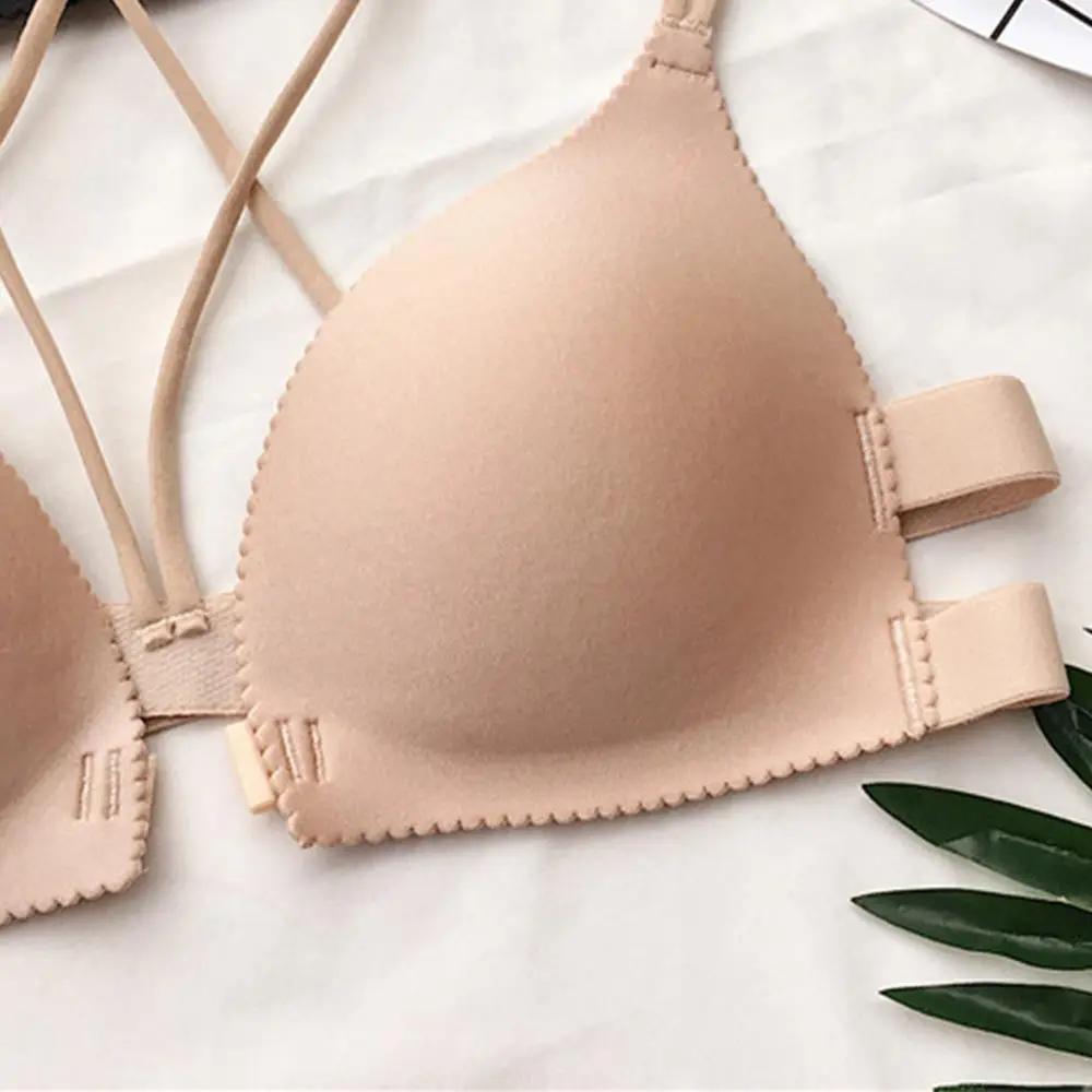 Женский бюстгальтер пуш ап без косточек с передней застежкой|Бюстгальтеры| |
