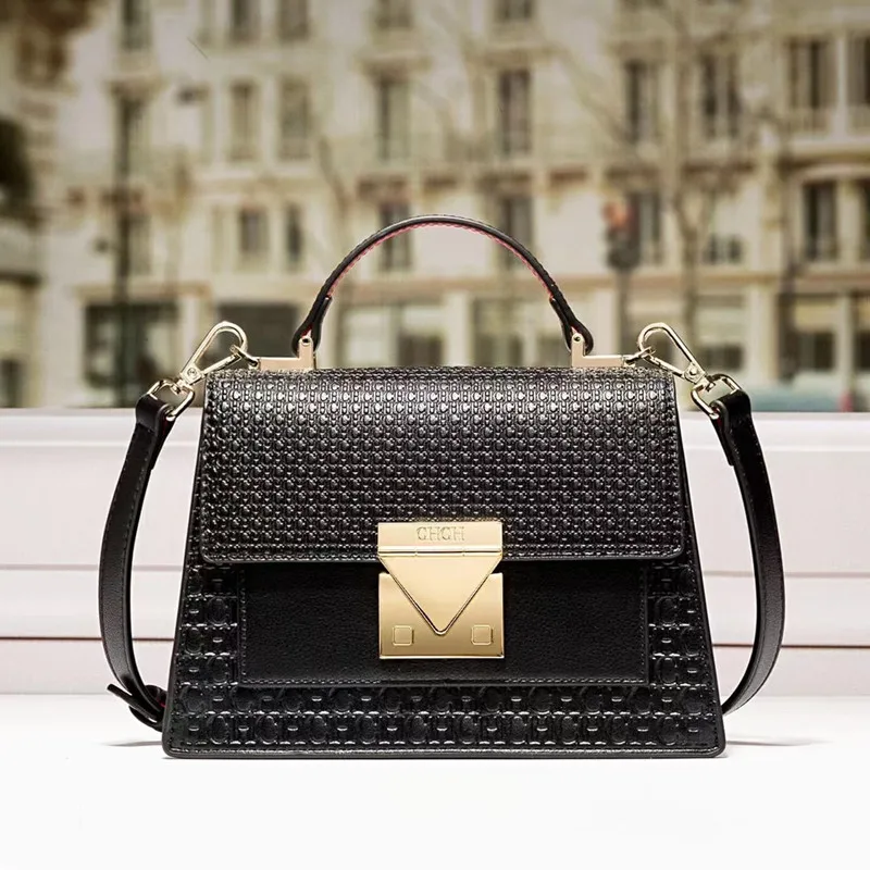 

100% Genuinea Leather Women Fashionable Purses Solid Color Top-handle Handbags for Women Casual Party Handbag Shoulder Bag Bolsa