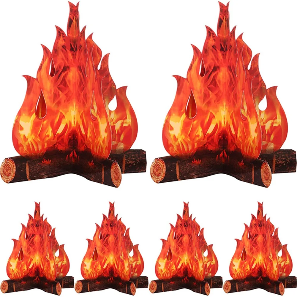 3D искусственное пламя бумага для искусственного пламени уличное украшение