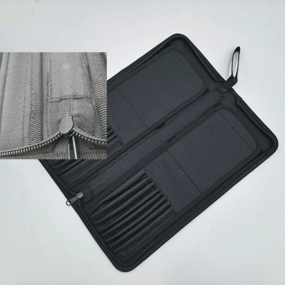 

1Pc Slots Paint Brush Holder Durable Canvas Holder Rollup for Artist Watercolor Oil Paint Brush Tools Pens PencilsBlack