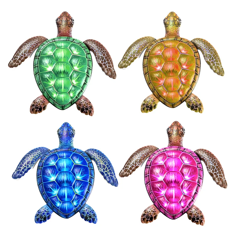 Черепаха настенная металлическая подвесная скульптура украшение для дома
