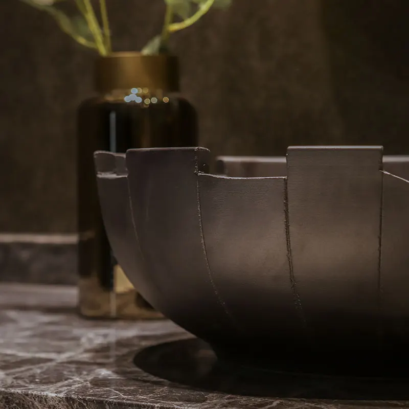 Керамическая раковина для ванной комнаты Черная|Раковины ванной| |