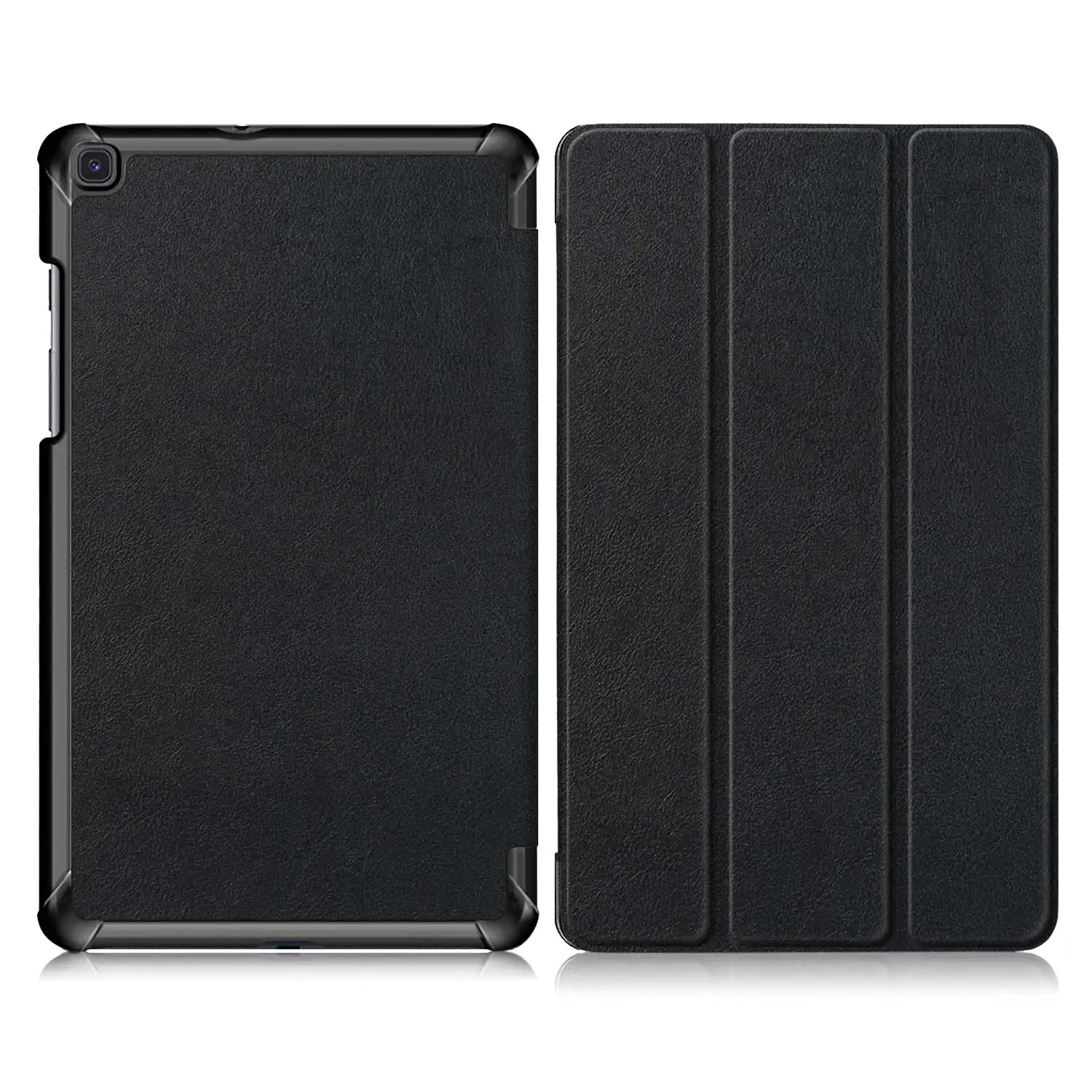 Black Чехол с принтом для Samsung Galaxy tab A 8,0 SM T290 T295 T297 tab a 8 защитный чехол из искусственной кожи+ подарок - Цвет: Black