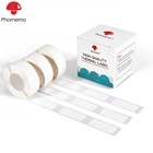 Новый белый квадратный самоклеящийся принтер Phomemo D30, 3 рулона этикеток 630, бумага для этикеток 12x30 мм