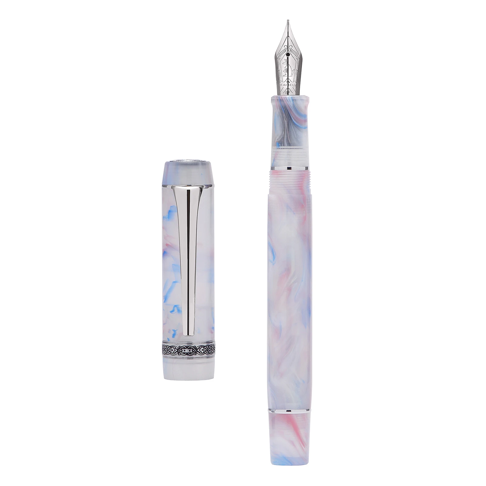 Kaigelu 316A Celluloid Fountain Pen Beautiful Pink-White Iridium EF/F/M Nib Writing Ink Office Business School Gift | Канцтовары для