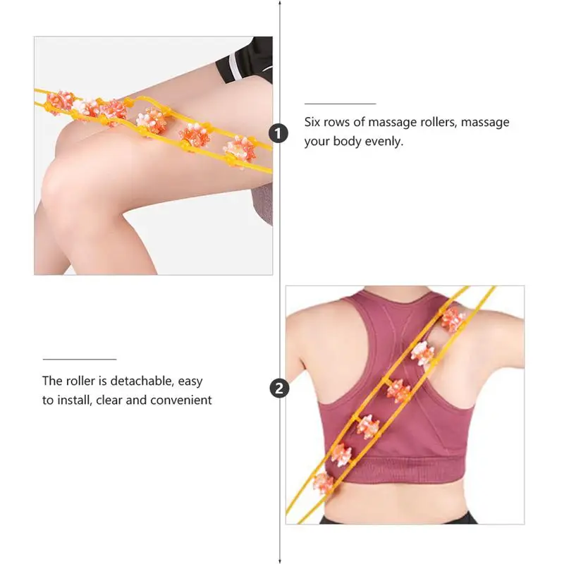 

1PC Manual Pull Back Roller Back Massager for Legs Body Muscles