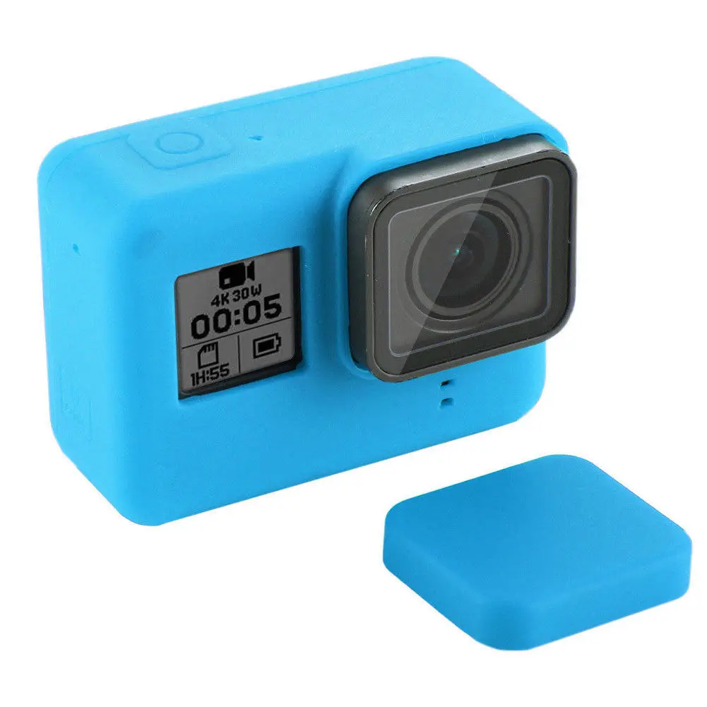 Современные противопылевые Чехлы GoPro HERO 7 черный мягкий силиконовый защитный
