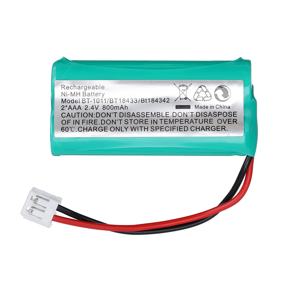 246810pcs 2 4v 2aaa 800mah ni mh battery cordless phone battery for uniden bt 1011 bt 1018 bt101 free global shipping