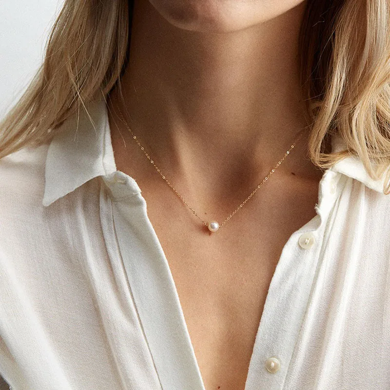 Женское винтажное ожерелье-чокер с искусственным жемчугом | Украшения и