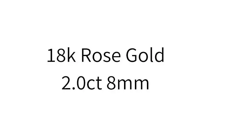 rose 2.0ct 1ct 6,5 мм VVS1 DEF круглая огранка 18 К Желтое Белое золото кулон Муассанит с 18 К золотой цепочкой ожерелье для женщин в изящных ювелирных изделиях - Цвет камня: rose 2.0ct
