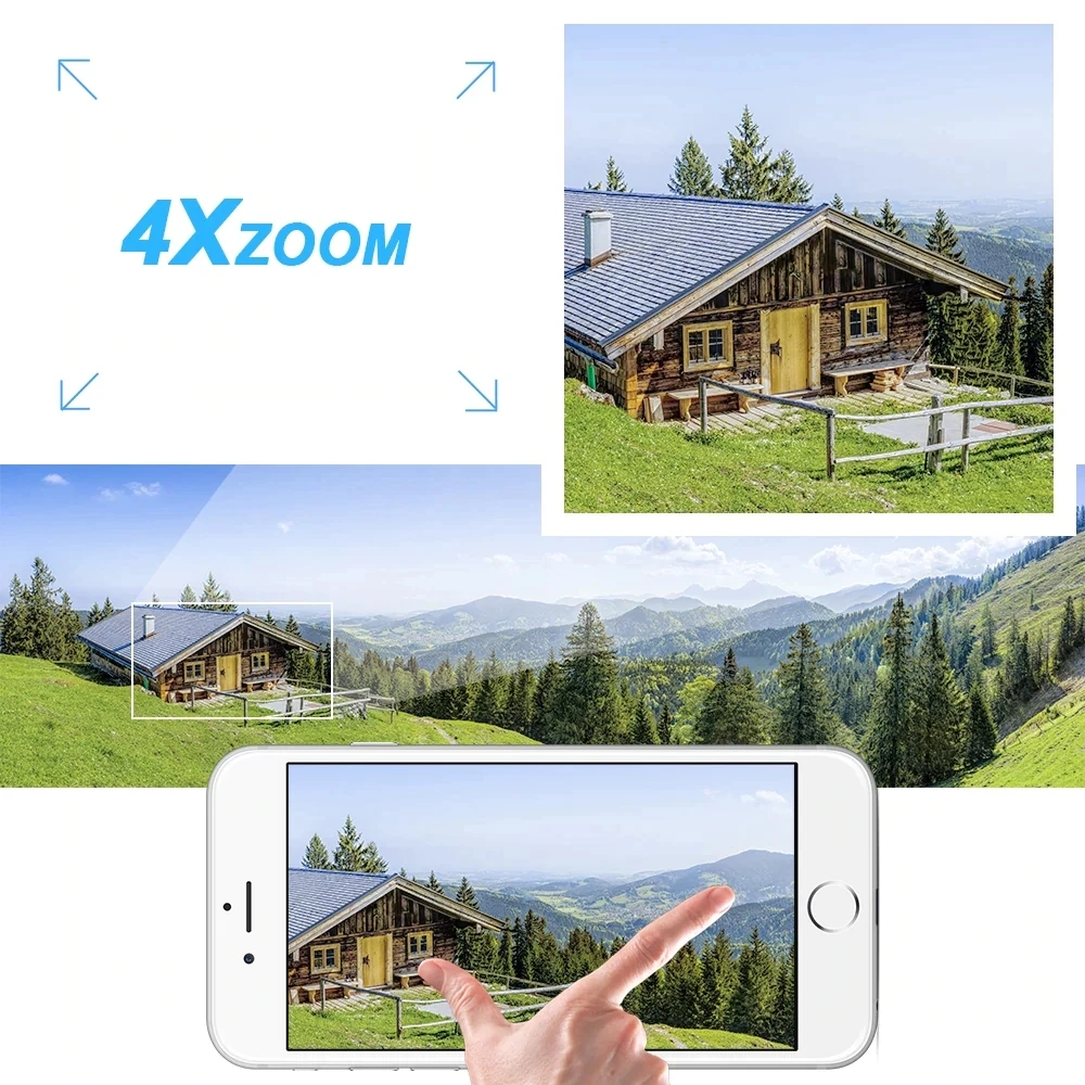 Беспроводная скоростная купольная IP камера VStarcam PTZ наружная 1080P HD 4X зум сетевая видеонаблюдения Wi fi|ip camera outdoor