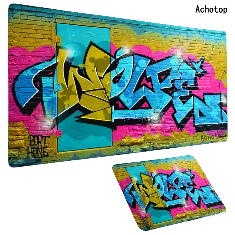 

90x40cm Graffiti Gaming Mouse Pad Large Gamer XL Mouse Mat Computer Gaming Locking Edge MousePad Keyboard Desk Mice Pad PC Gamer