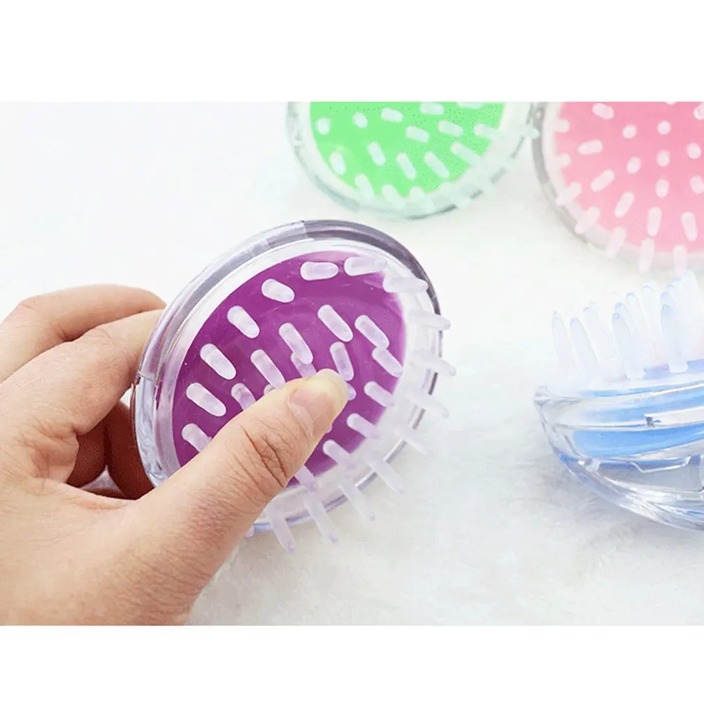 

Head Scalp Massager Massager Brush Comb Shampoo Brush Invigorating Scalp Massager Comb Shower Body Washing Hair L203 Silicone