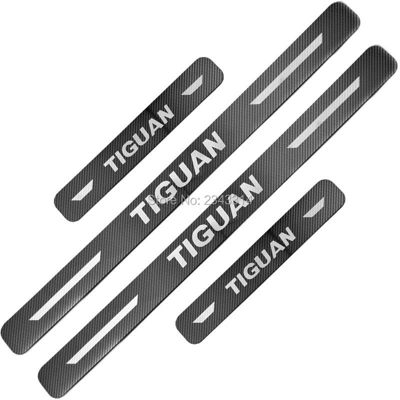 Для Volkswagen Vw Tiguan II MK2 2016 2017 2018 2019 2020 Углерода порога Накладка протектор гвардии