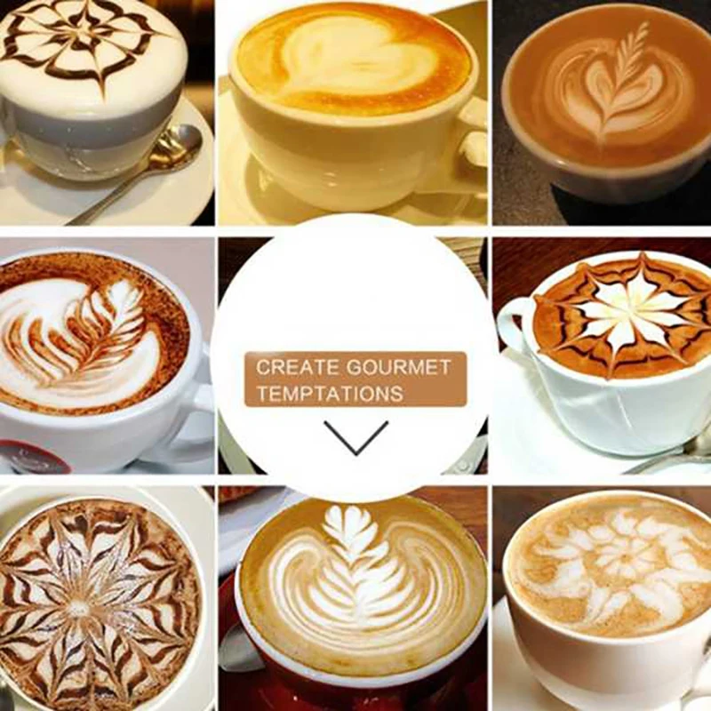 

350ML Stainless Steel Milk Frothing Jug with Decorating Pen Milk Pitcher Espresso Coffee Pitcher Barista Coffee Latte