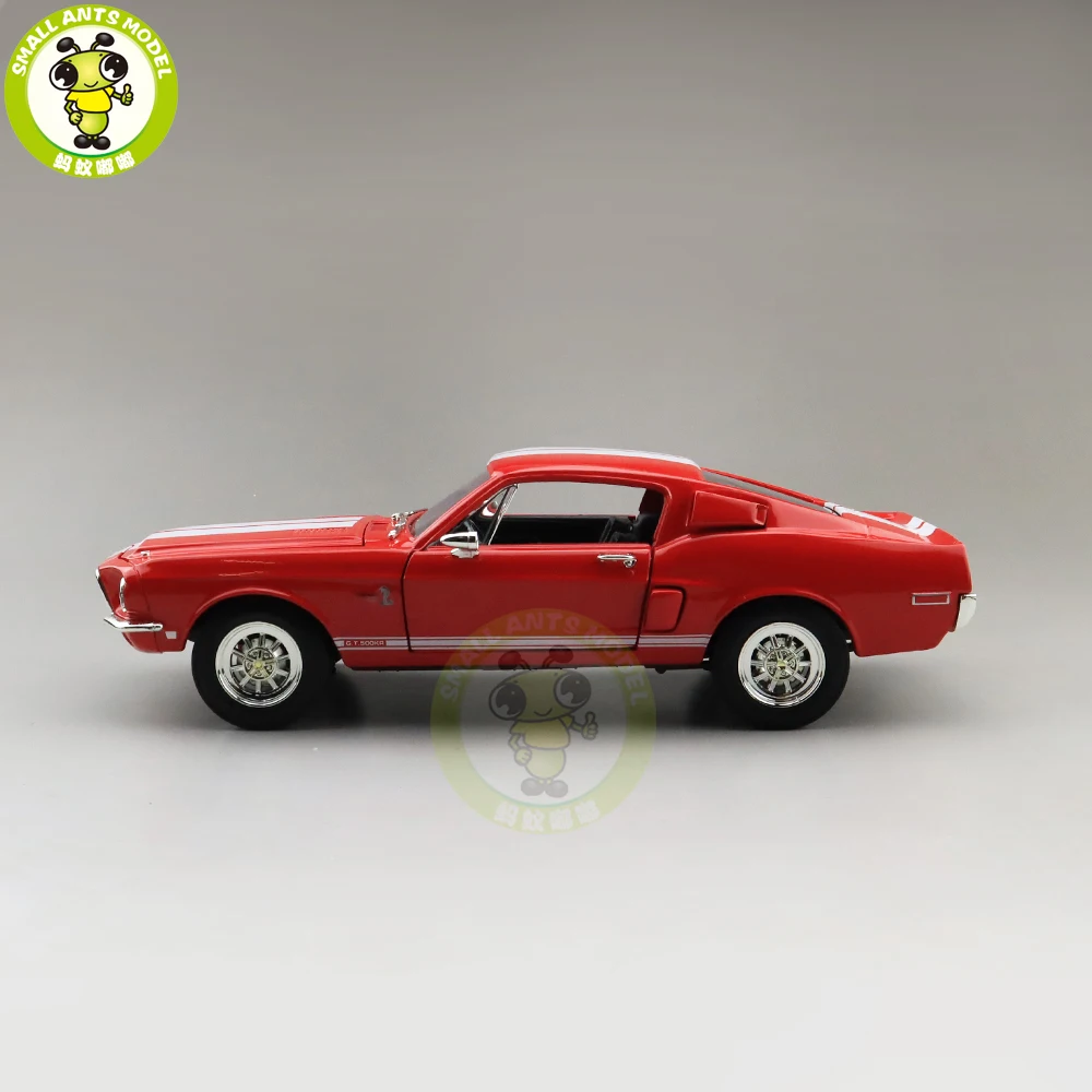 1/18 1968 Ford Shelby Mustang GT-500KR дорожный знак литая модель автомобиля игрушки для мальчиков и девочек подарок
