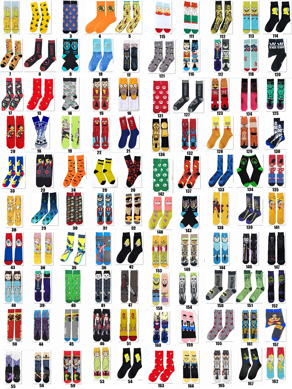 

2021 New Cartoon Gamers Anime Socks Funny Novelty Men Socks Skater Hip Hop Streetwear Calcetines Skateboard Basketball