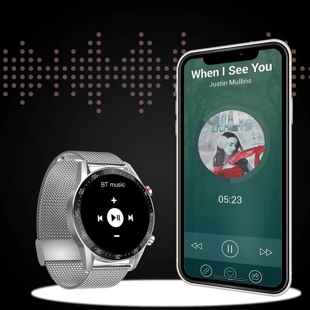 

2021 Smart Watch Men Bluetooth Call Custom Dial Touch Screen Smart Clock Heart Rate Sports Fitness Tracker For Iphone huawei