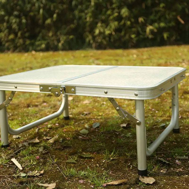 Уличный складной стол маленький уличный из алюминиевого сплава высокий и низкий