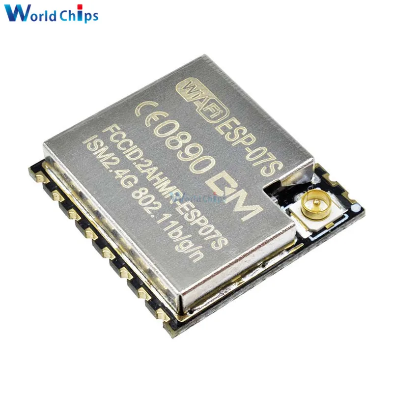 Беспроводной Wi Fi модуль ESP8266 ESP 07S ESP07S 802 11/b/g/n с антенной IPEX 2 4 ГГц интеллектуальная