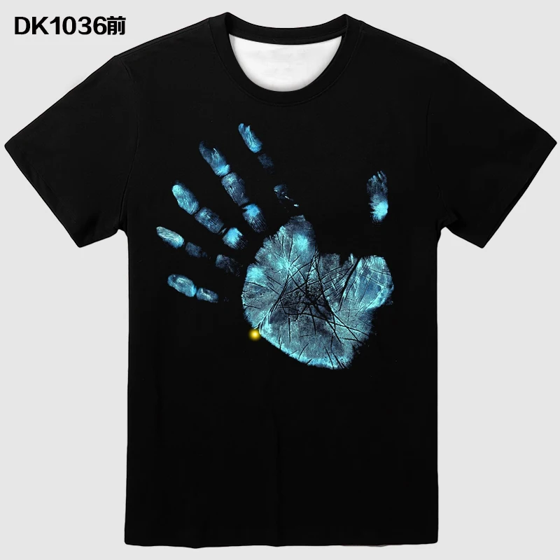 Новинка необычная серия футболка с 3D принтом Повседневная коротким рукавом и