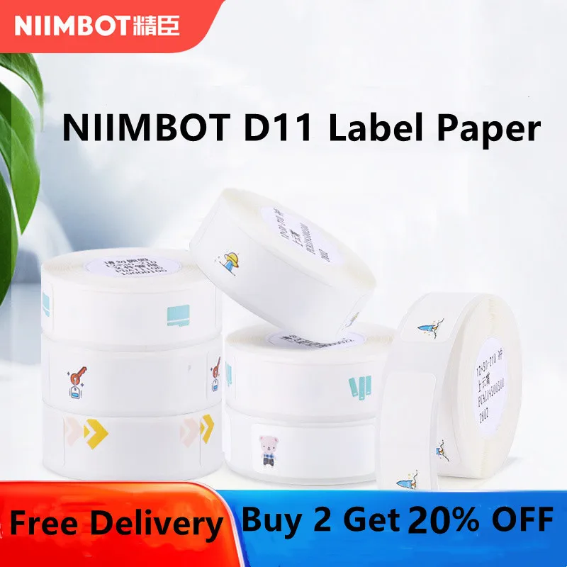 Niimbot  D11 / D110 Label Machine Printing Paper Self-adhesive Label Sticker Marking Machine Price Marking Paper