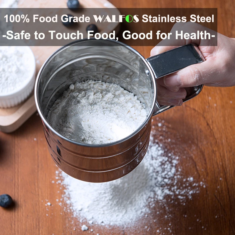 Сетка для муки из нержавеющей стали глазурь выпечки шейкер сахара | Дом и сад