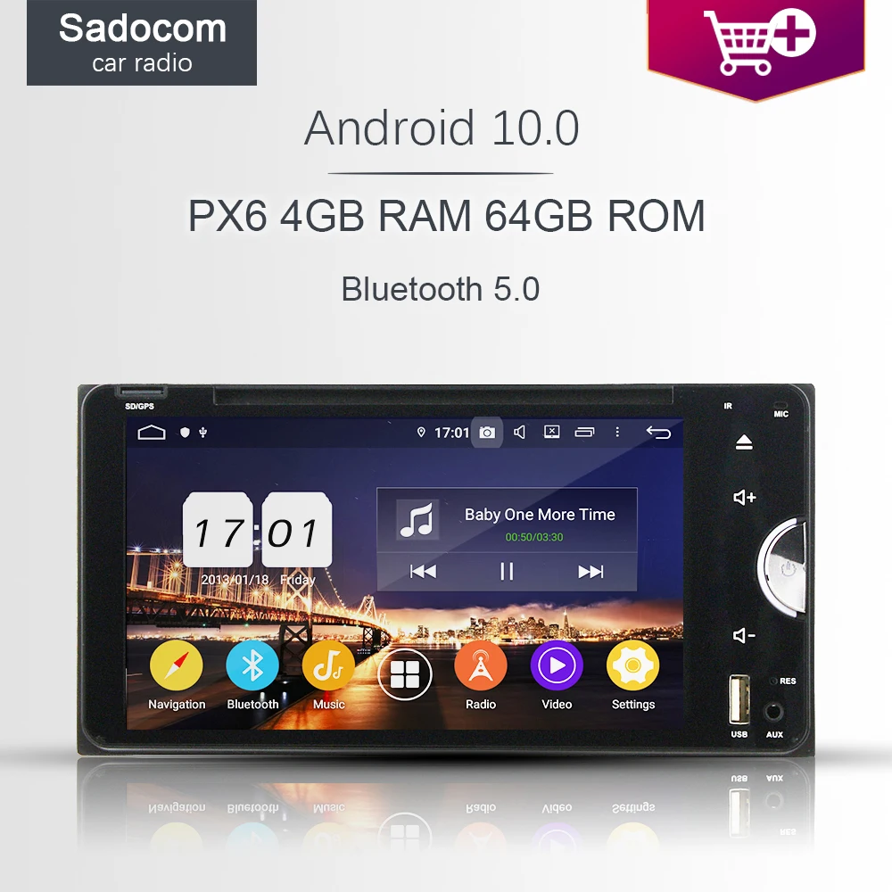 PX6 DSP Android 10 0 автомобильный DVD-плеер 64G ROM автомобильное радио для Toyota Corolla Camry RAV4 HILUX