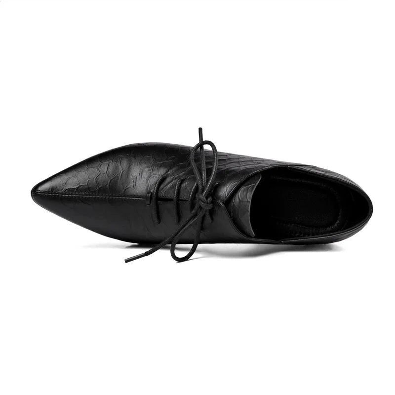 

ZVQ Spring New Fashion Sexy Women Pumps Outside High Heels Pointed Toe Genuine Leather Women Shoes Drop Shipping Size 33-41
