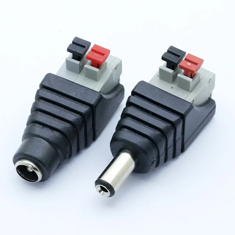 4 шт. разъема питания постоянного тока штекер и гнездо 5 5x 2 1 мм|Соединители| |