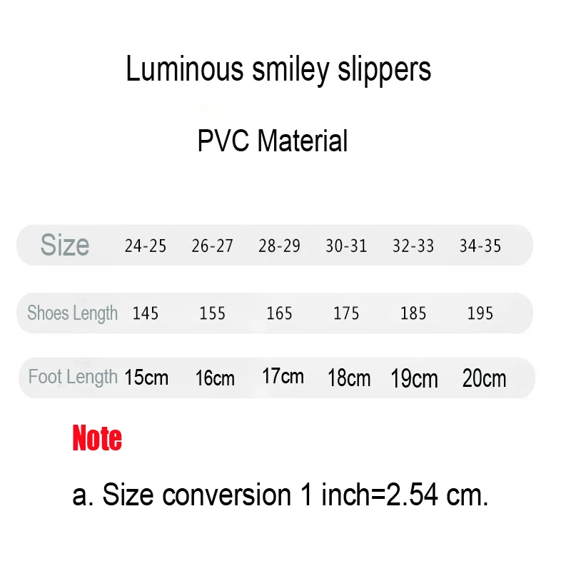 

Sandalias De Verano Para Mujer Children Shoes Led Light Kid Cool Cartoon Smile Pattern Soft PVC Non-slip Footwear