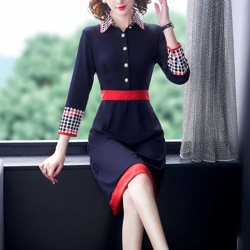 

Patchwork Dress For Women Long Sleeve Ladies Dresses Womens Dresses New Arrival 2019 Women Clothes Vestidos De Fiesta De Noche