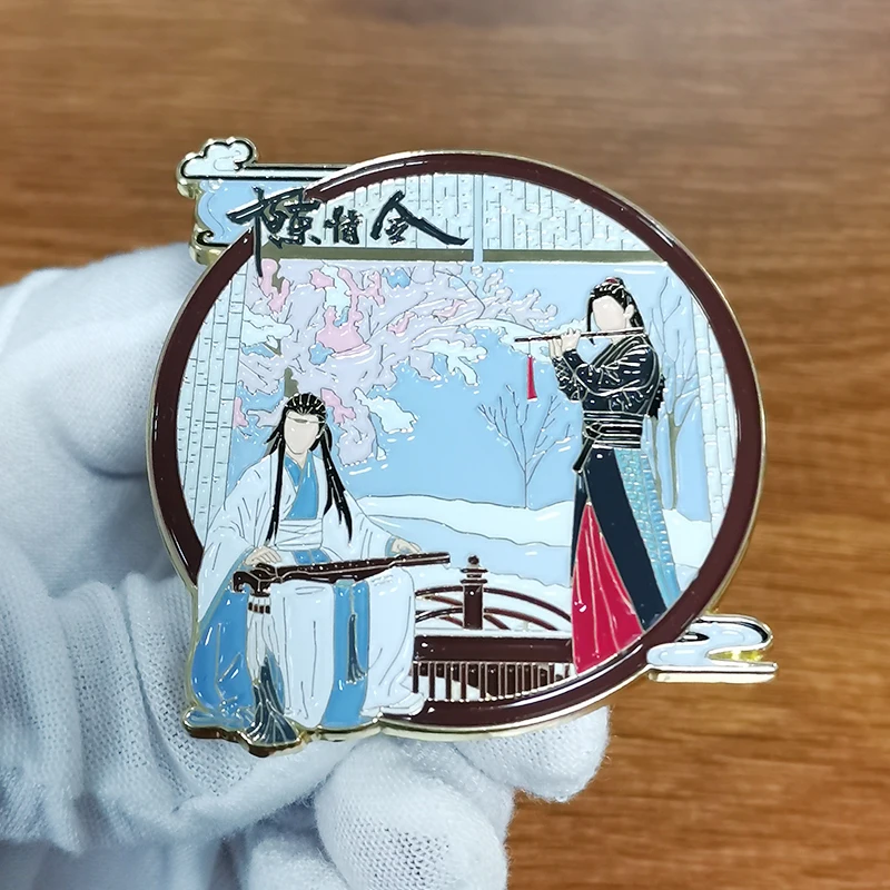 Неразобранный значок брошь Wei wuxian сердце Lan wang Ji эмалированная МО дао Zu Ши