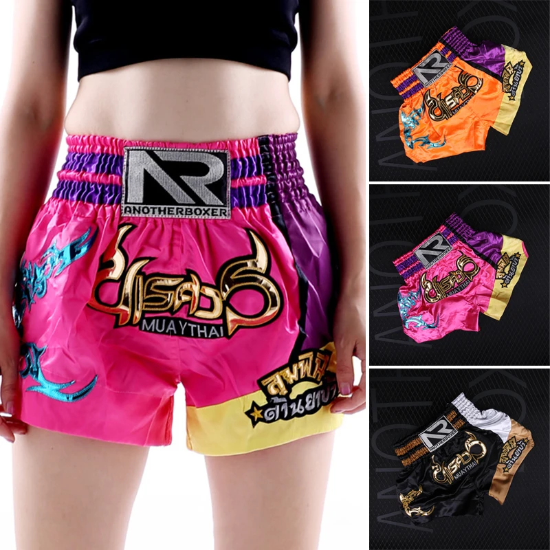 

Muay Thai Shorts Professional Sanda Boxing Suits Adult Competition Training MMA Fighting Short Pants Girls Boys Althetic Shorts