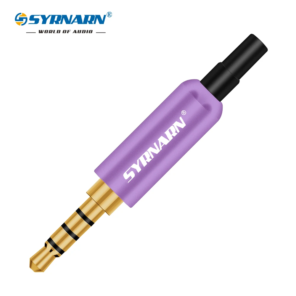 100 шт. оптовые продажи алюминиевая трубка 3 5 мм 4 полюса стерео разъем с хвостами