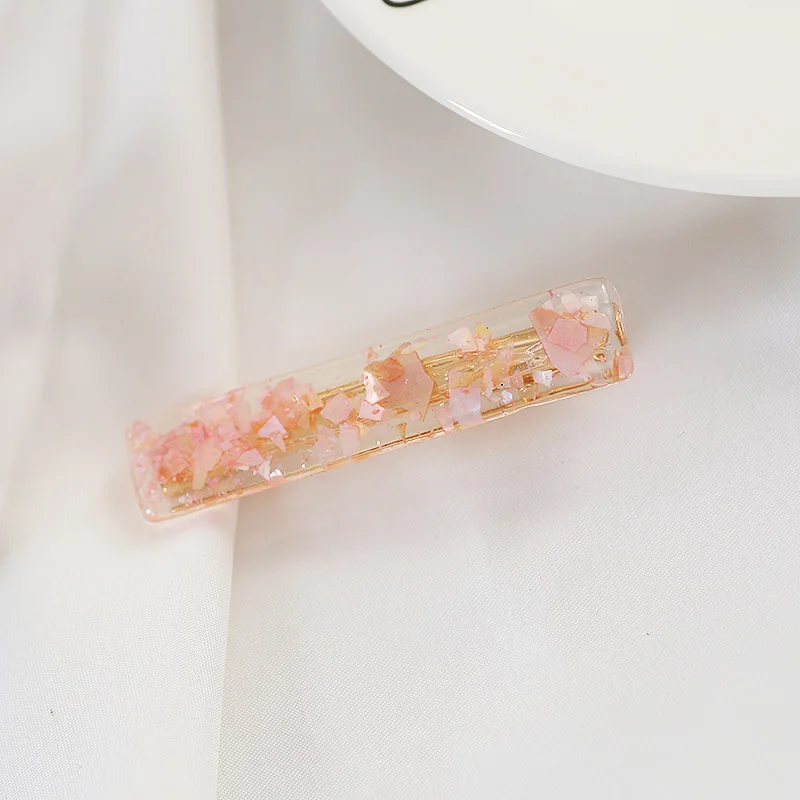 Timlee H014 New Sweet Transparent Acrylic Barrettes Hair Clips Fashion Accessories wholesale | Украшения и аксессуары