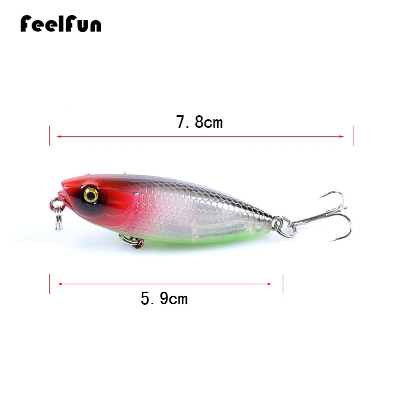 FeelFun Peche 59 мм 6 9 г Singking приманка для рыбалки Карандаш воблер PESCA Crankbait рыболовные