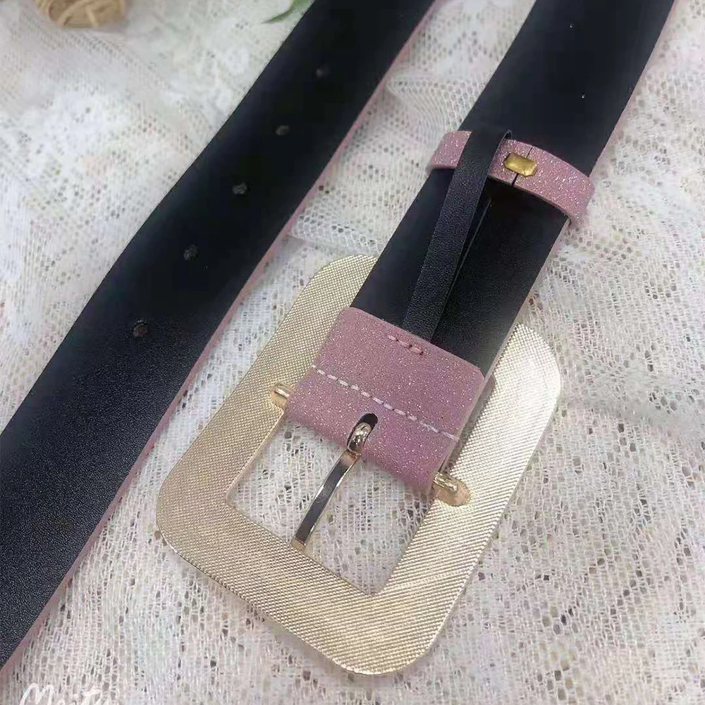 

4Cm Pink Belt For Women Jeans Luxury Brand Designer Fashion Classic Vintage Styles Belts Waistband With Giftes Box