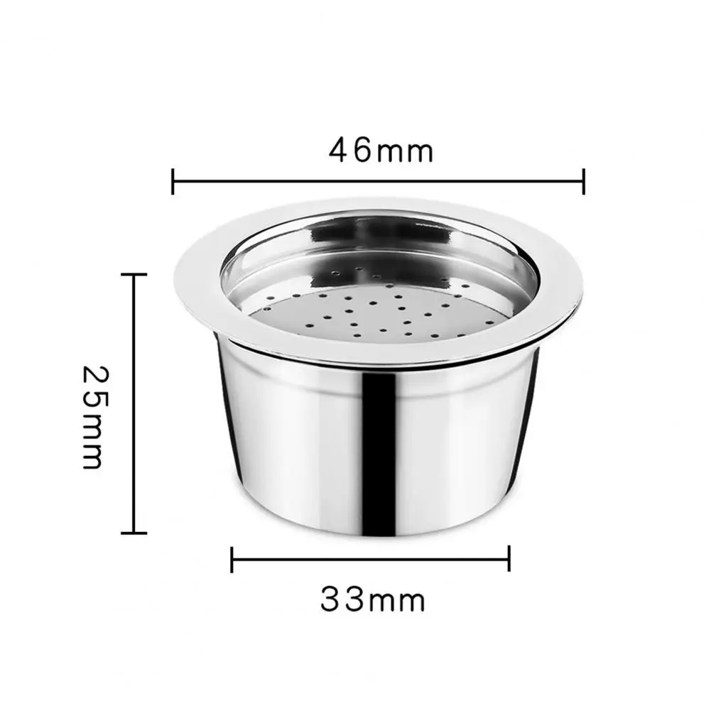

Coffee Capsule Household Anti-rust Stainless Steel Reusable Refillable Pod Filter for Home Coffeeware