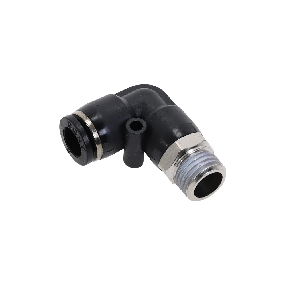 Высокое качество PL 6 мм M5 &quot1/8&quot 1/4 &quot3/8&quot 1/2 &quotПневматический мужской локоть