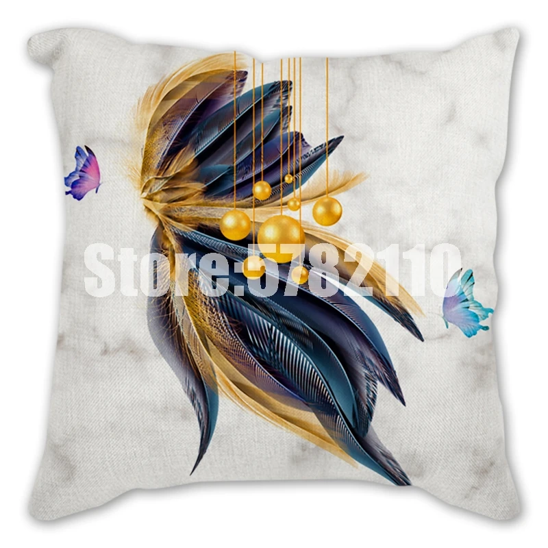 

Pillowcase Portrait Polyester Christmas New Year Woman in hat Pillow Cover Sofa Cushion Home Decorative Pillows Cover Linen